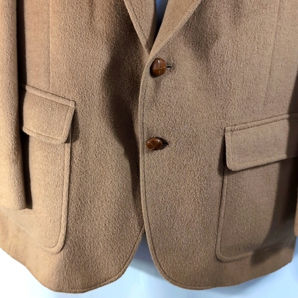 Van Julian Wool  Fully Lined Camel Color Sports Jacket / Blazer - Size 40R - Picture 4 of 9